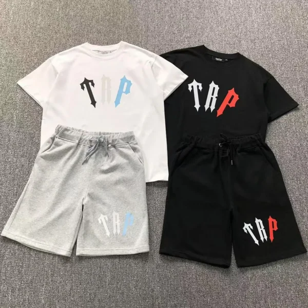 TRAPSTAR Dagger Letter Print T-Shirt Shorts 41185063