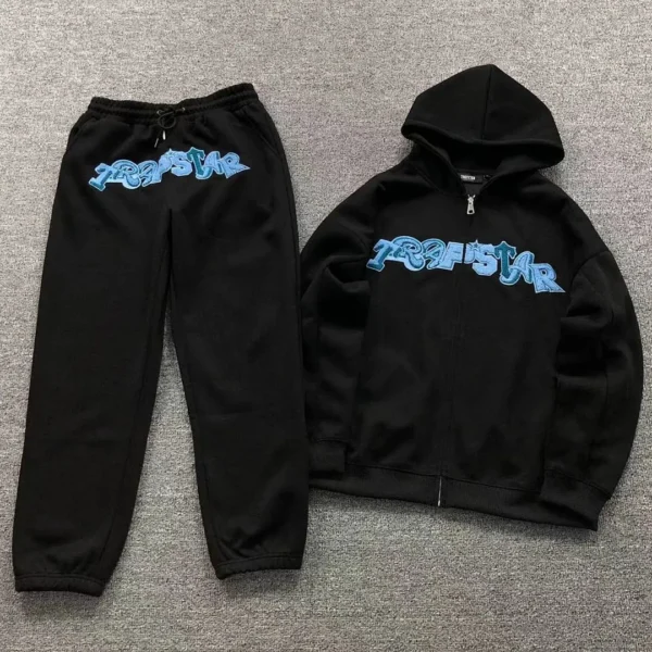 TRAPSTAR Graffiti Logo Blue Trousers Hoodie 110112217