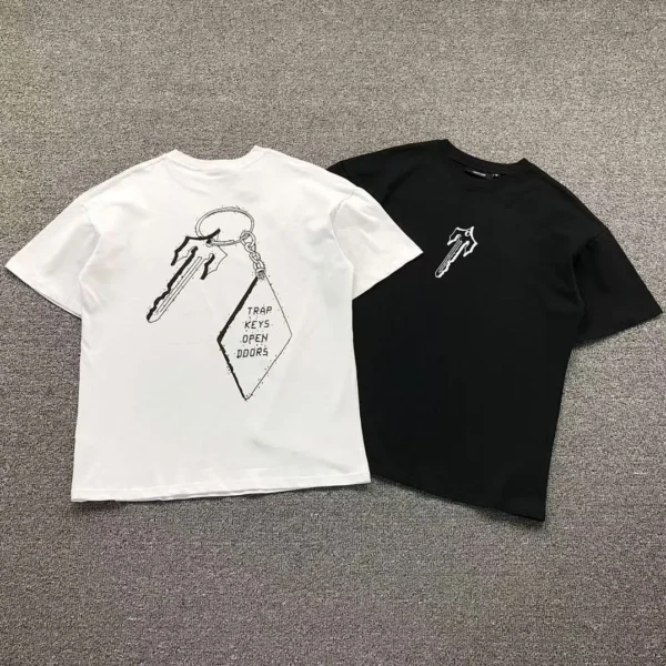 TRAPSTAR Keychain Graphic Print T-Shirt White Black