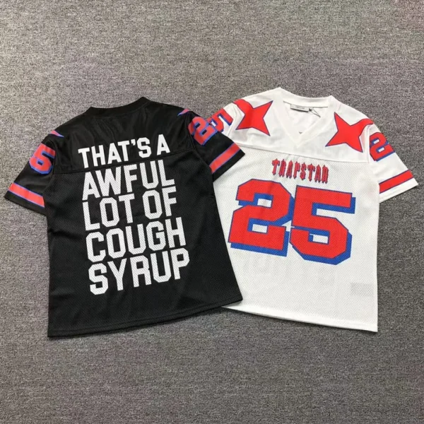 TRAPSTAR Number 25 Print T-Shirt White Red
