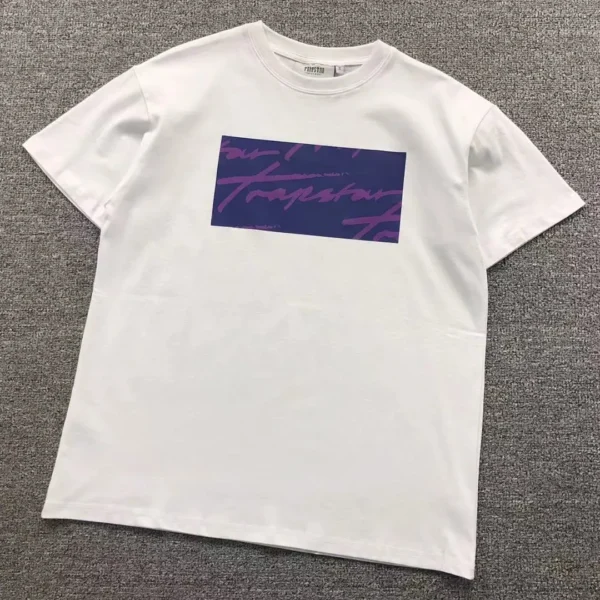 TRAPSTAR Purple Box Print T-Shirt