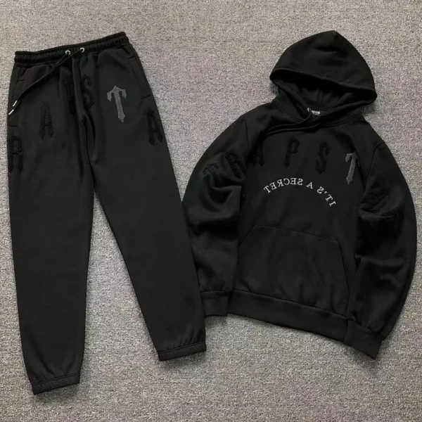 TRAPSTAR Scattered Letter Print Gray Trousers Hoodie 111272663