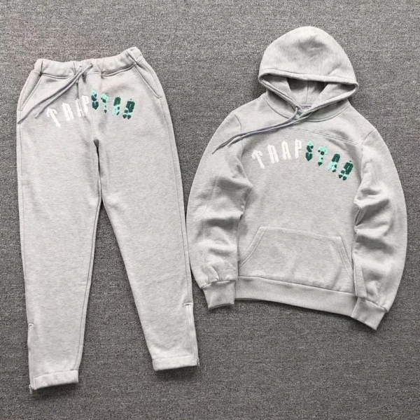 TRAPSTAR Scattered Letter Print Teal Trousers Hoodie 111272963