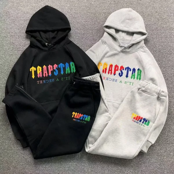 TRAPSTAR Tagline Logo Rainbow Trousers Hoodie 412272663