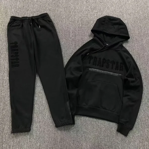 TRAPSTAR Tonal Logo Black Trousers Hoodie 412273663