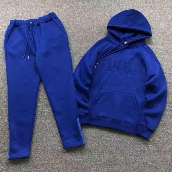 TRAPSTAR Tonal Logo Blue Trousers Hoodie 111273063