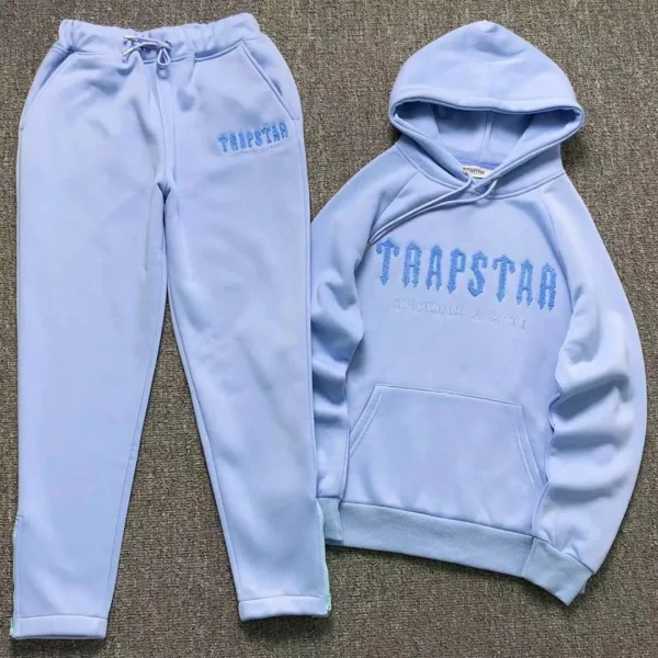 TRAPSTAR Tonal Logo Blue Trousers Hoodie 412280563