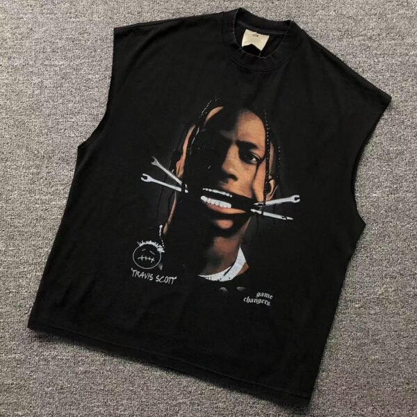 TRAVIS SCOTT Portrait Graphic Tank Top
