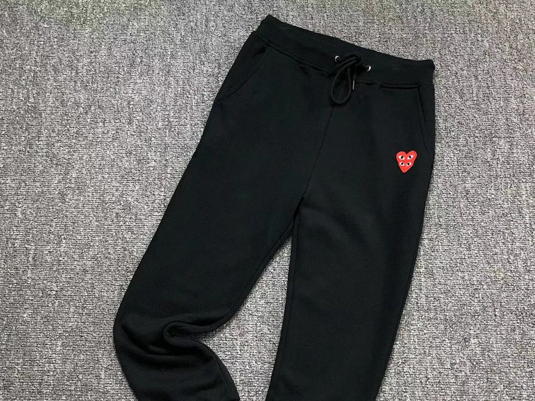 CDG Black Heart Patch Joggers product photo 5