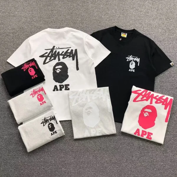 BAPE STUSSY T-Shirt 411182242