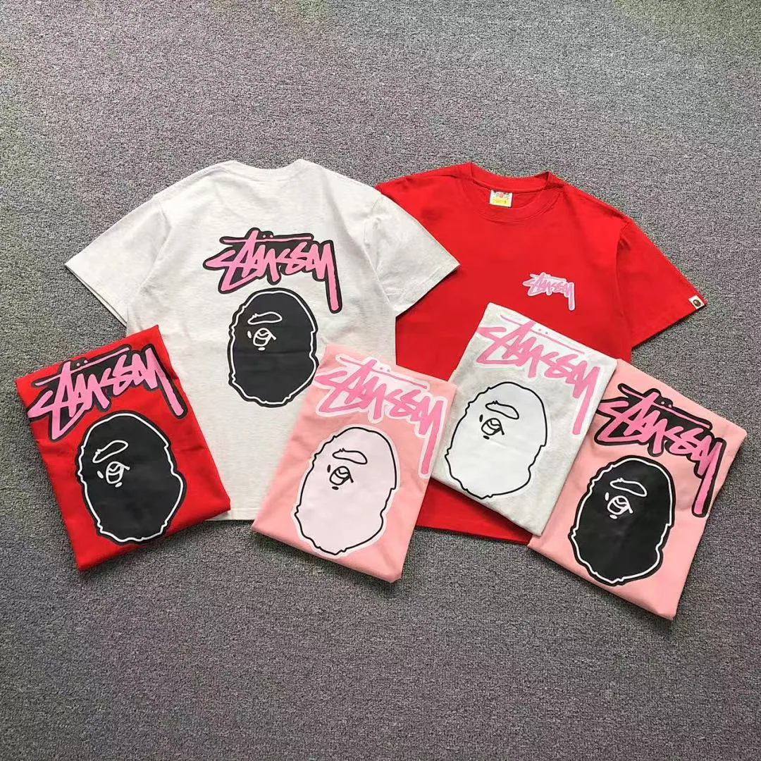 BAPE White Stussy Shark Bundle T-Shirt product photo 1