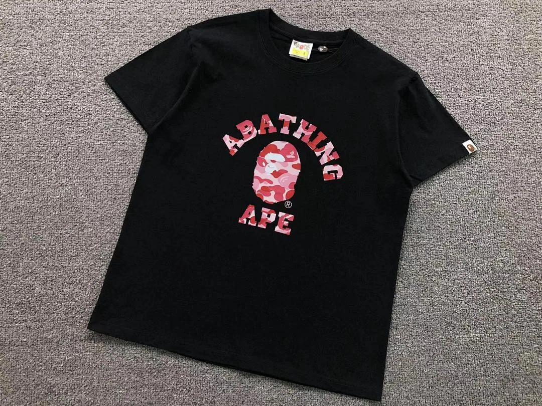 BAPE Black Bathing Ape Pink Camo T-Shirt product photo 6