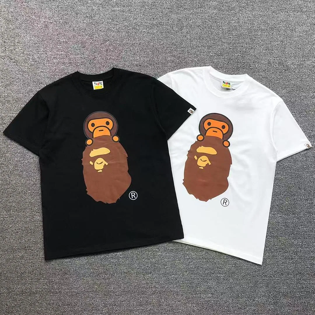 BAPE Black & White Milo Face T-Shirt product photo 1