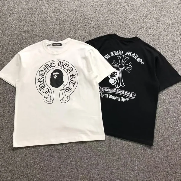 BAPE CHROME HEARTS T-Shirt 1282602177