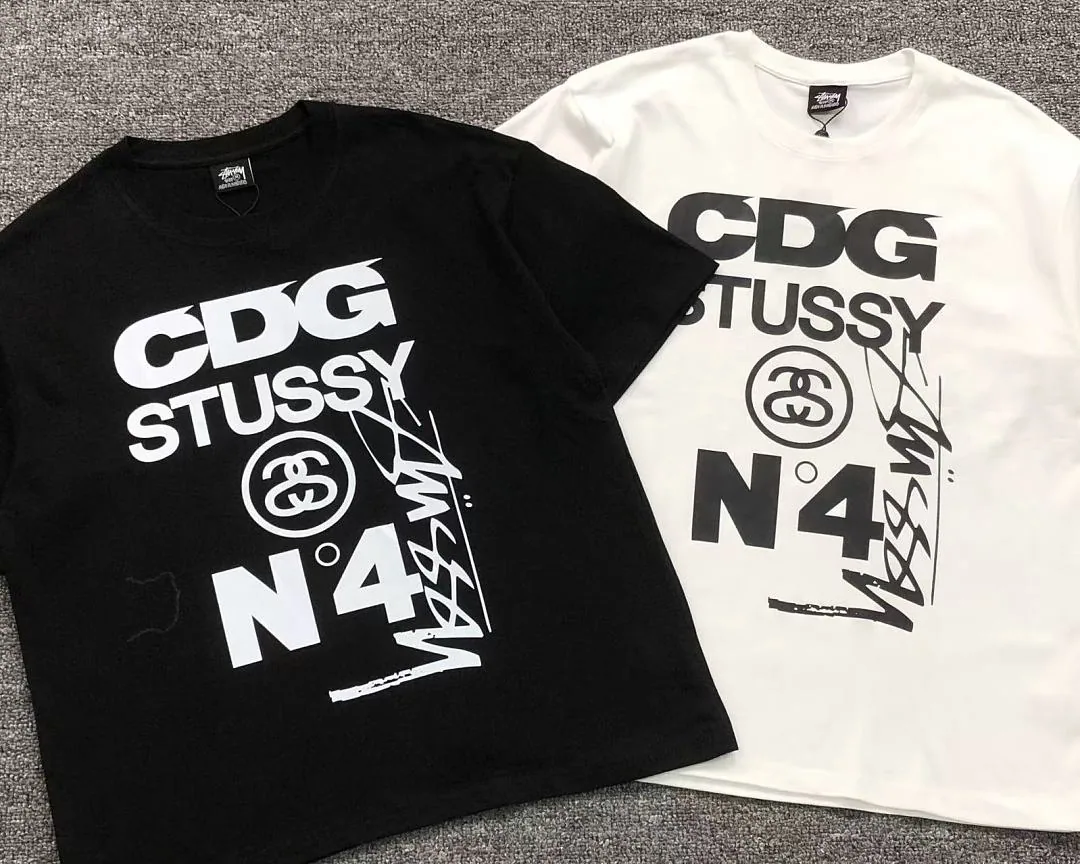 CDG Black & White Stussy No.4 T-Shirt product photo 6