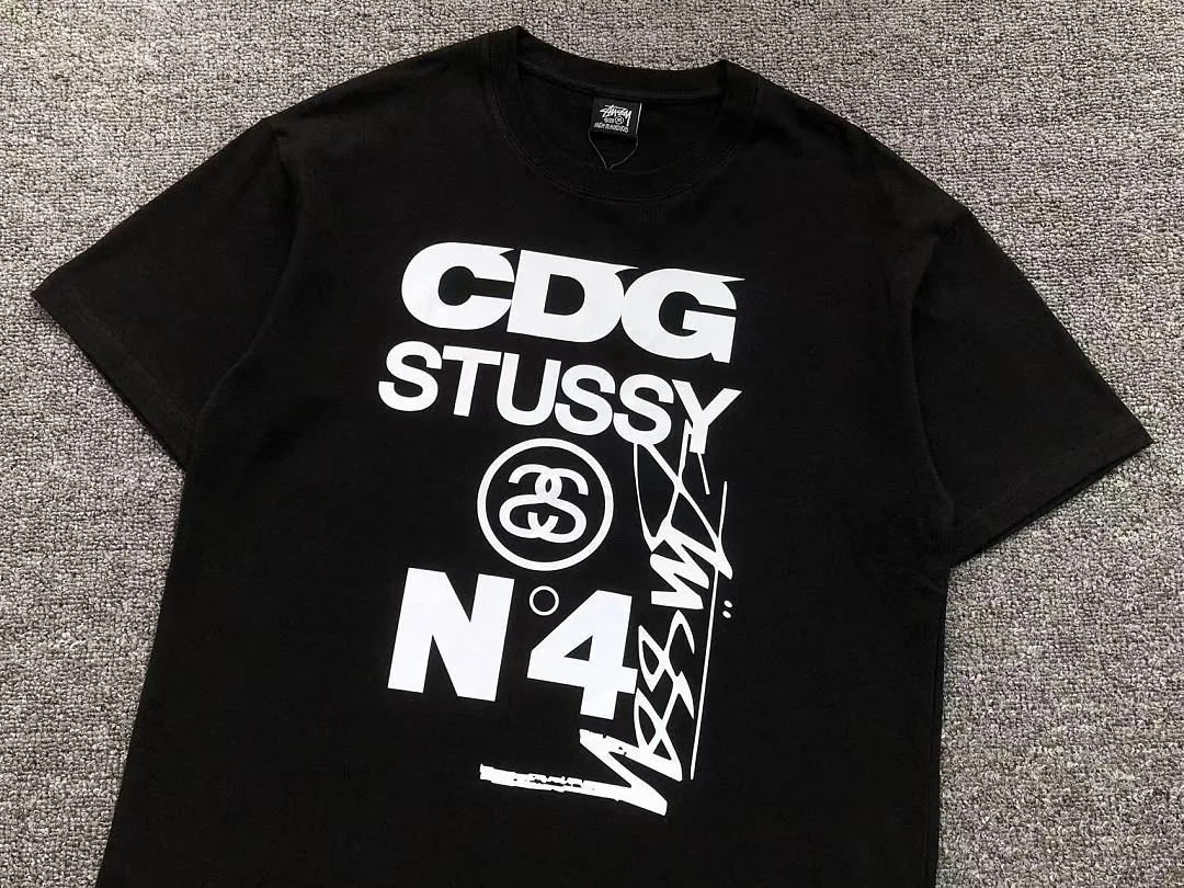 CDG Black & White Stussy No.4 T-Shirt product photo 8